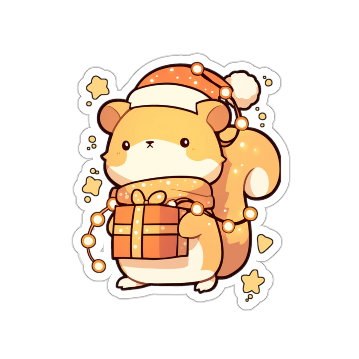 Santa Squirrel - Sticker